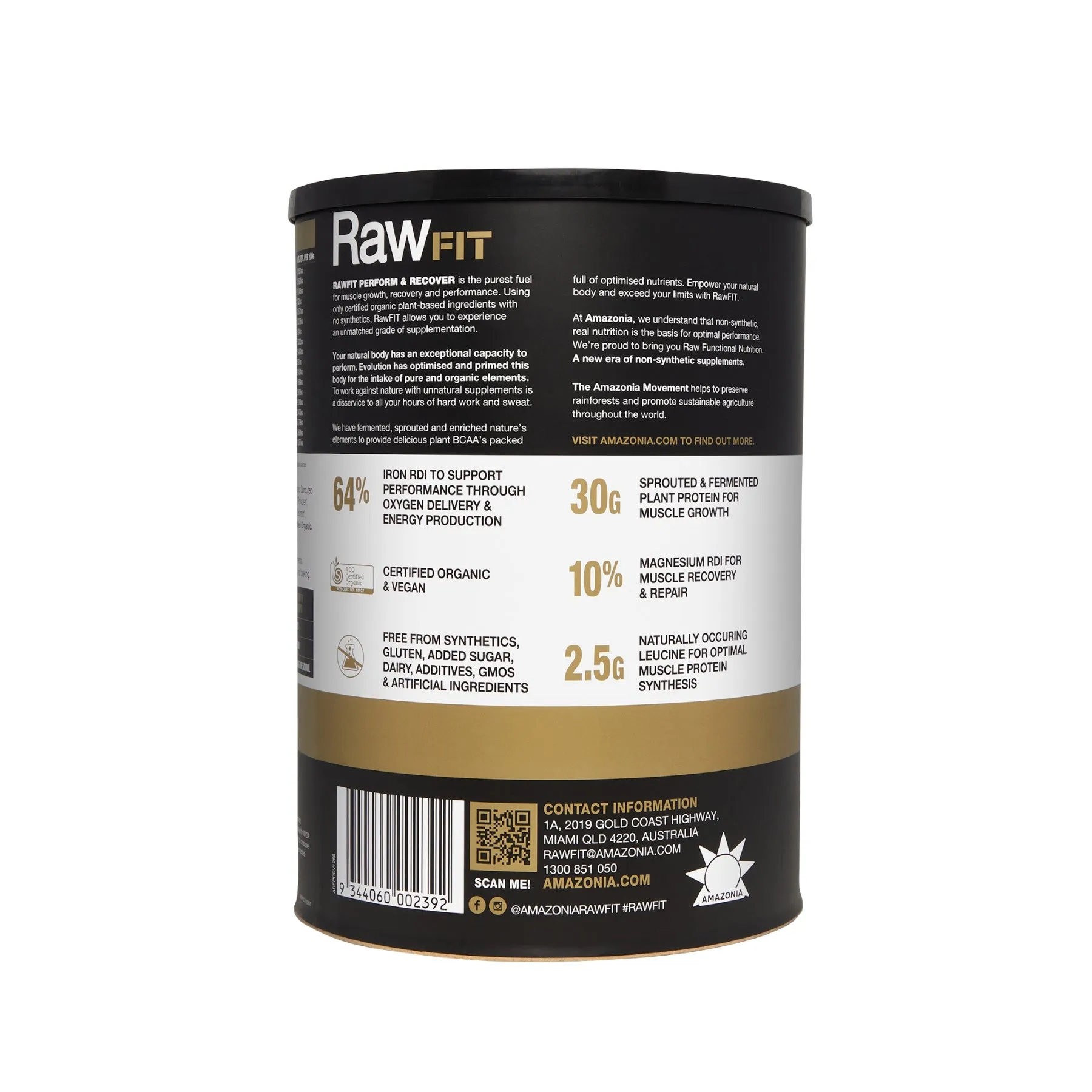 RawFIT Plant Protein Perform & Recover Creamy Vanilla