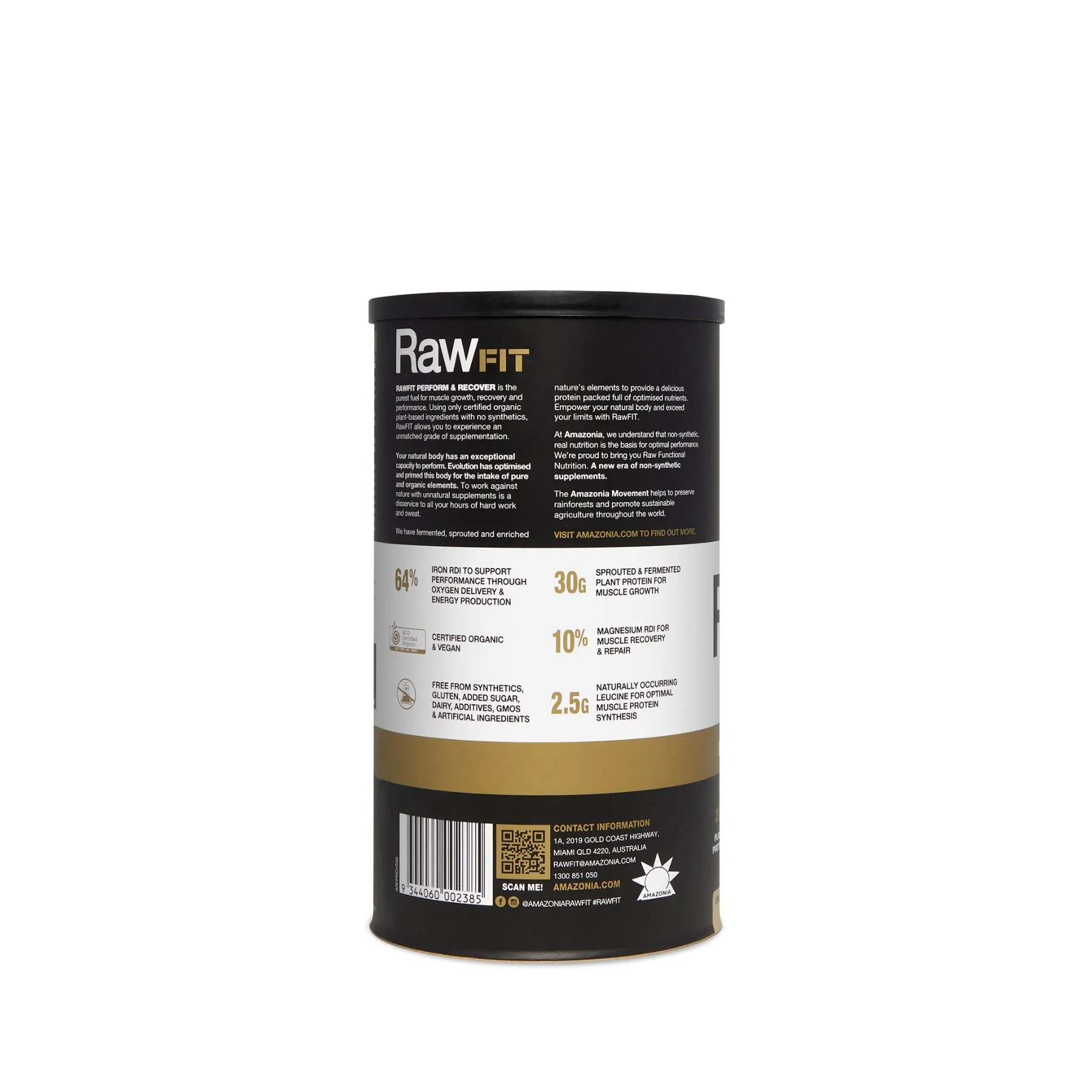 RawFIT Plant Protein Perform & Recover Creamy Vanilla