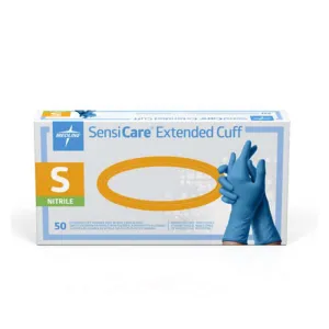 SensiCare Extended Cuff Nitrile Exam Gloves