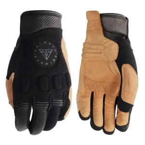 SGI Raider Black/Tan Motorcycle Gloves