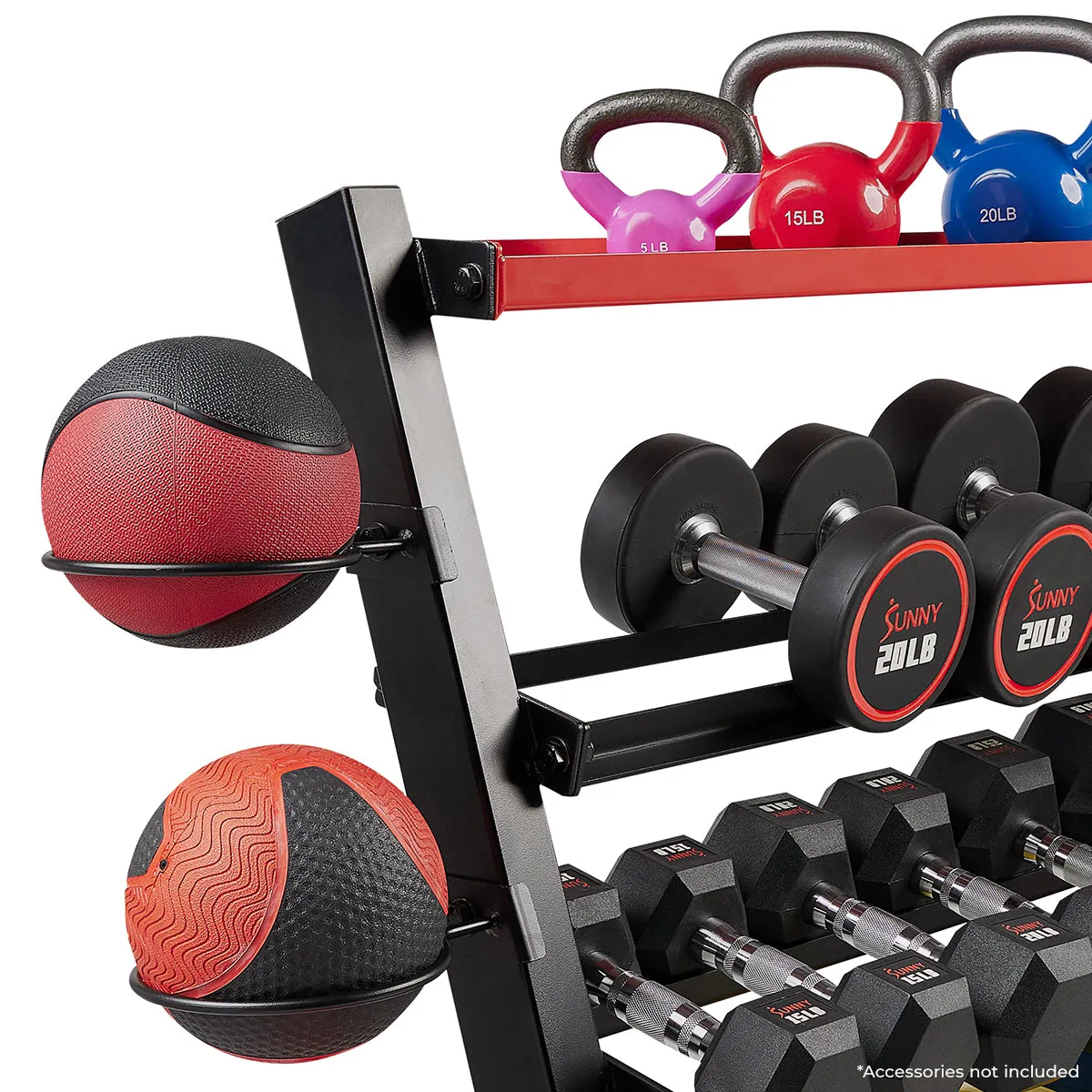 Sunny Strength™ Premium All-In-One Mass Weights Storage Rack