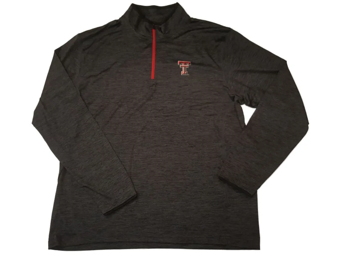 Texas Tech Red Raiders Colosseum Gray 1/4 Zip Performance LS Pullover (XL)