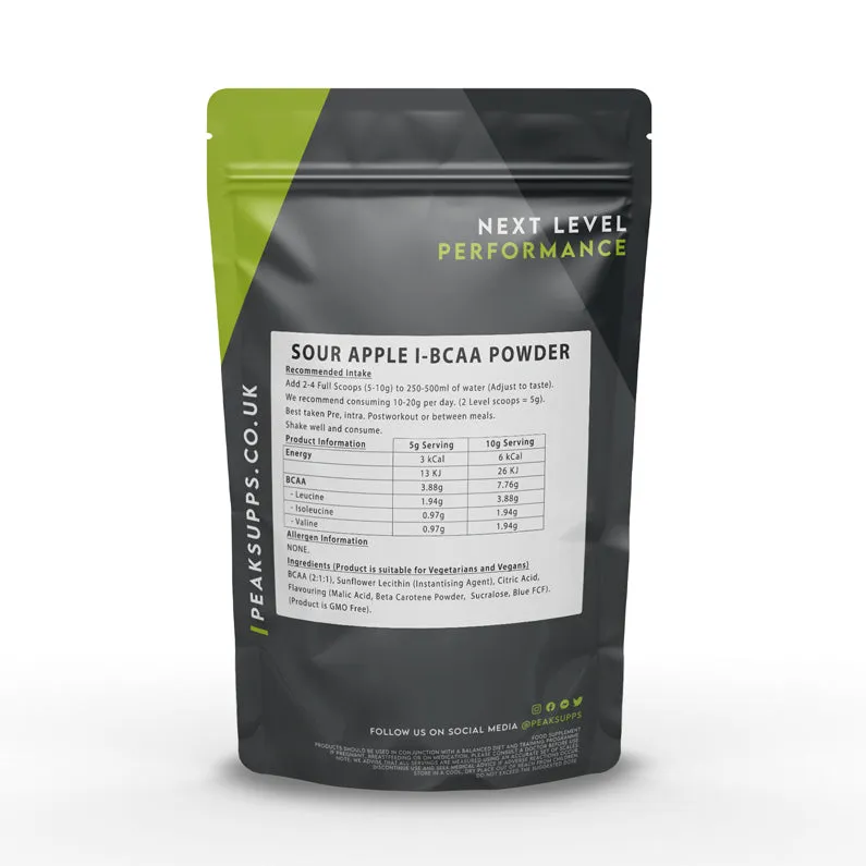 Vegan iBCAA Powder - Sour Apple