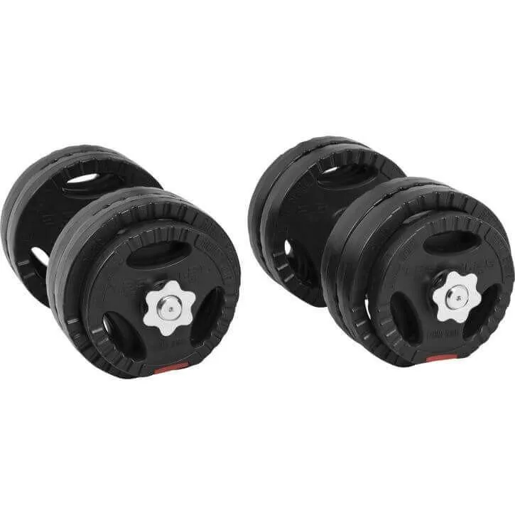 Vinyl Tri-Grip Dumbbell Set 30KG