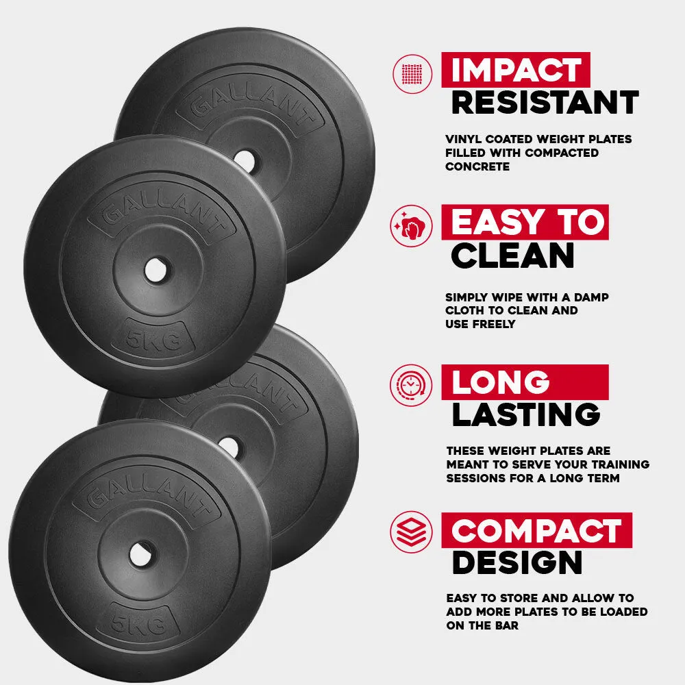 Weight Plates 5KG Standard 1 Inch Vinyl Discus 20KG Set