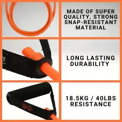 WErFIT Resistance Bands, Single Toning Tube For Stretching&Full Body Workouts (15kg-20kg) Resistance Tube