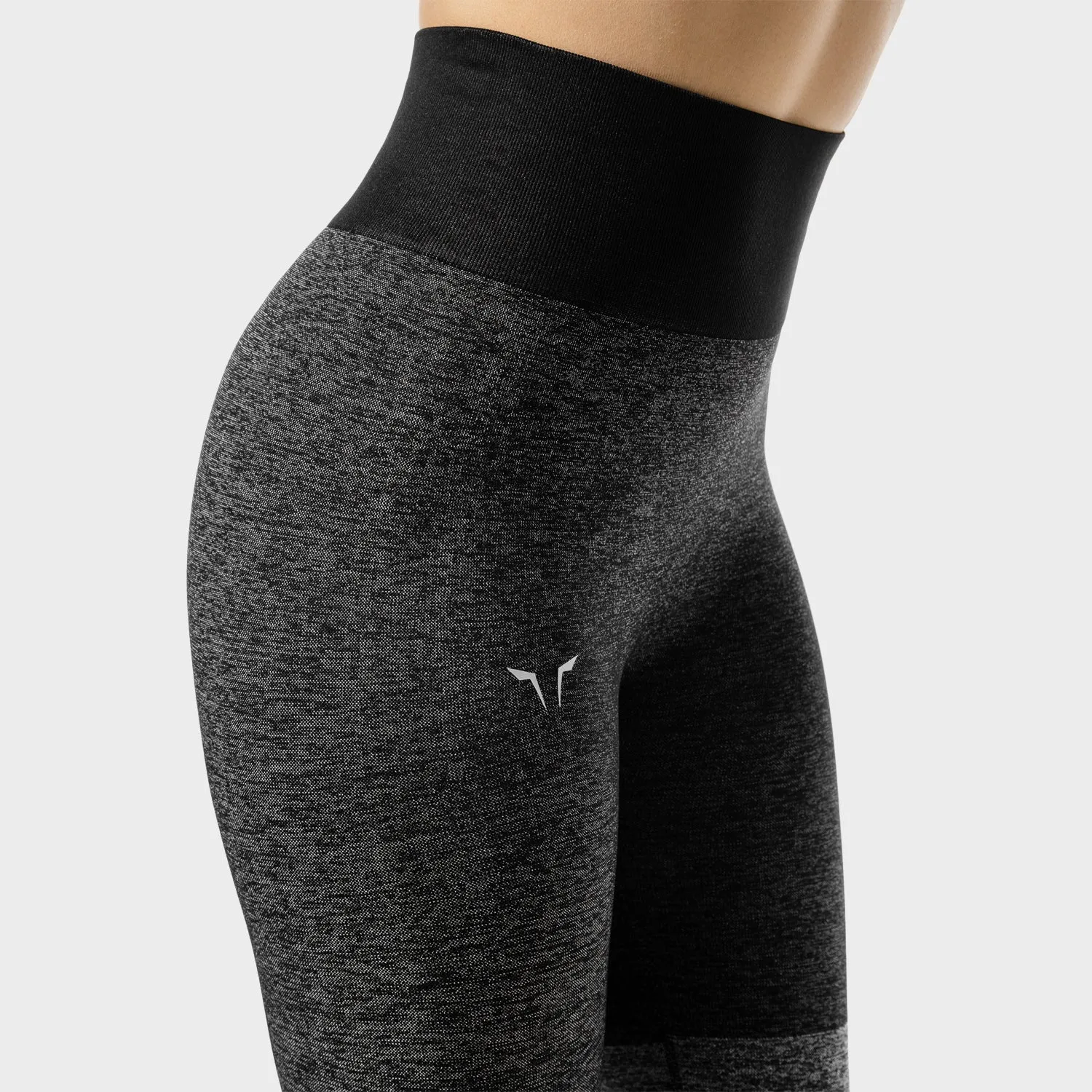 Women's Fitness - Seamless Leggings - Black Marl