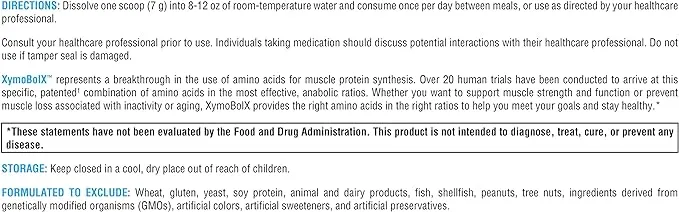 XymoBolX Anabolic Amino Acid Complex Lemon Flavor 7.2 oz